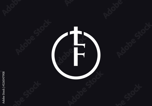 Christian Church logo and symbol design with the letter F