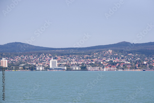 View of Lake Balaton from the city of Siofok