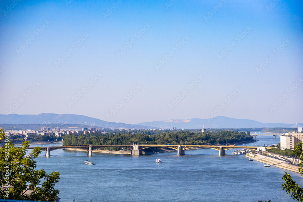 View of the St. Margaret Island in Budapest