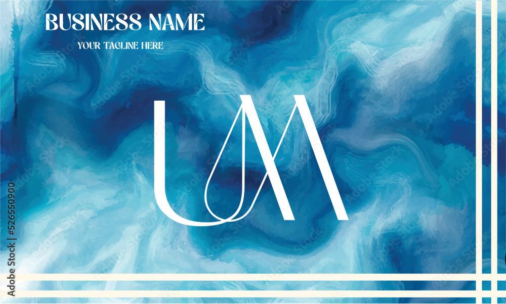 UM initial logo | initial based abstract modern minimal creative logo ...