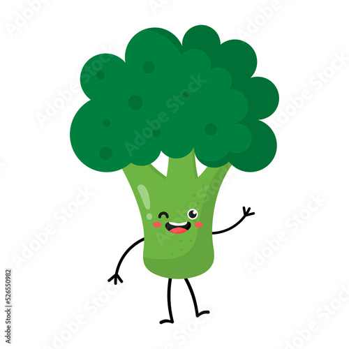 kawaii broccoli icon.