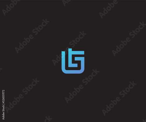 Letter GT, TG logo template