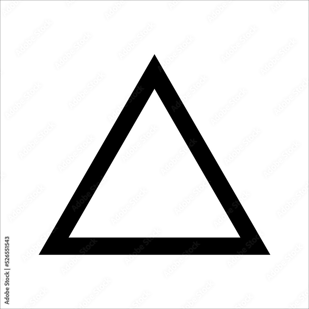 Triangle icon vector symbol sign Triangle icon vector symbol sign