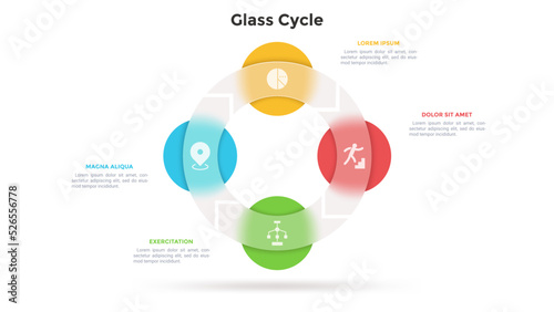 Tableau sur toile Modern Infographic Vector Template