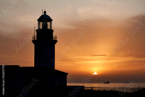 lighthouse by the Aegean Sea Canakkale, Bozcaada in Turkey