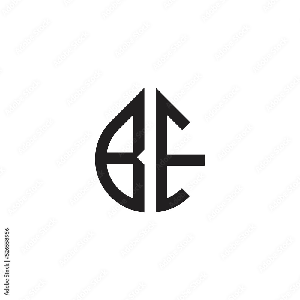 be letter logo and be handwritten logo for identity be letter logo and be handwritten logo for identity