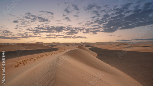 Sand dunes from the Saudi sunset