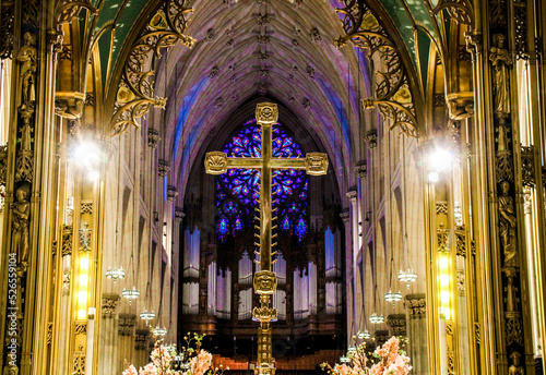 Photography interior of the cathedral of saint