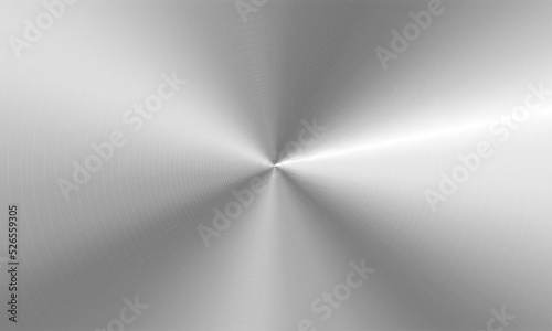 Radial metal silver  chrome and aluminium texture background