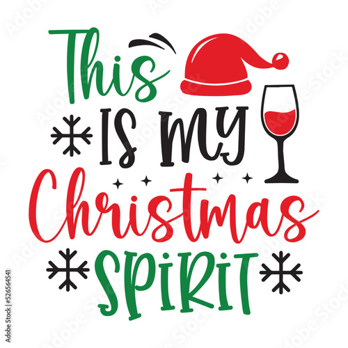 Funny Wine Christmas SVG cut file t-shirt design