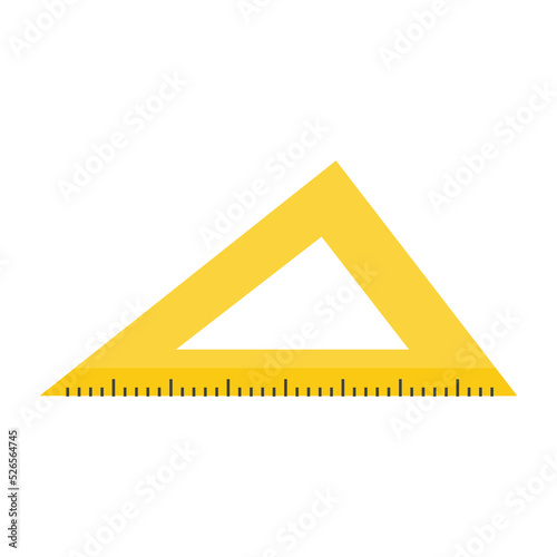 Bild auf Leinwand Ruler, Set Square icon.