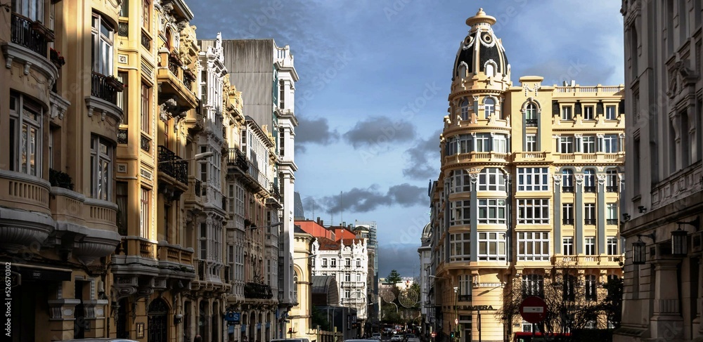 Calle de la ciudad de A Coruña, Galicia