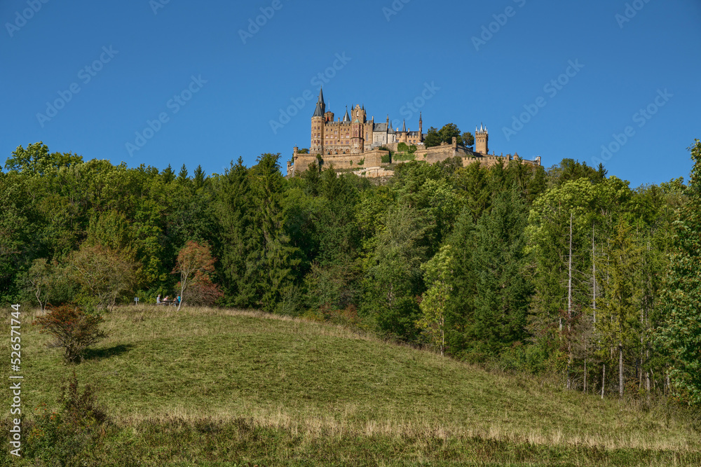 Castle Hohenzollern near Bisingen in the swabian alps, Germany