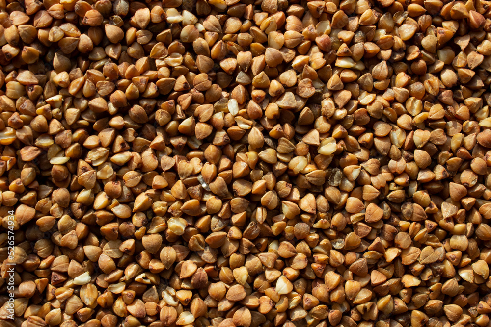 buckwheat, groats, texture background buckwheat, groats, texture background