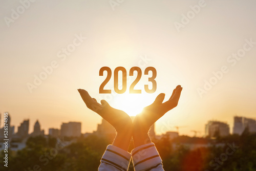 Concept of a new year 2023 and new hopes.