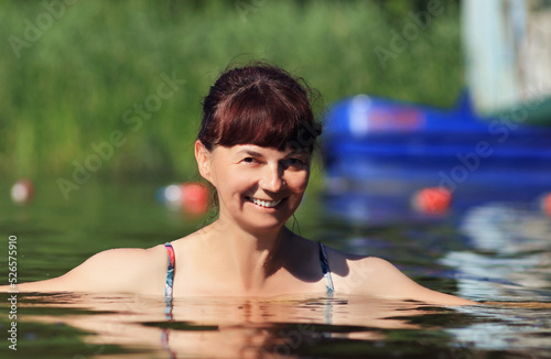 Fototapeta Naklejka Na Ścianę i Meble -  a woman in the water