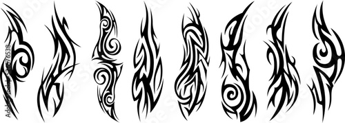 Fotografie, Obraz Vector tribal tattoo