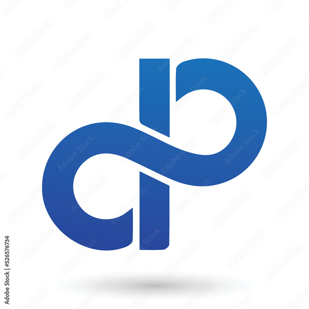 Minimalist Logo Design Consisting of D and P Letters Minimalist Logo Design Consisting of D and P Letters