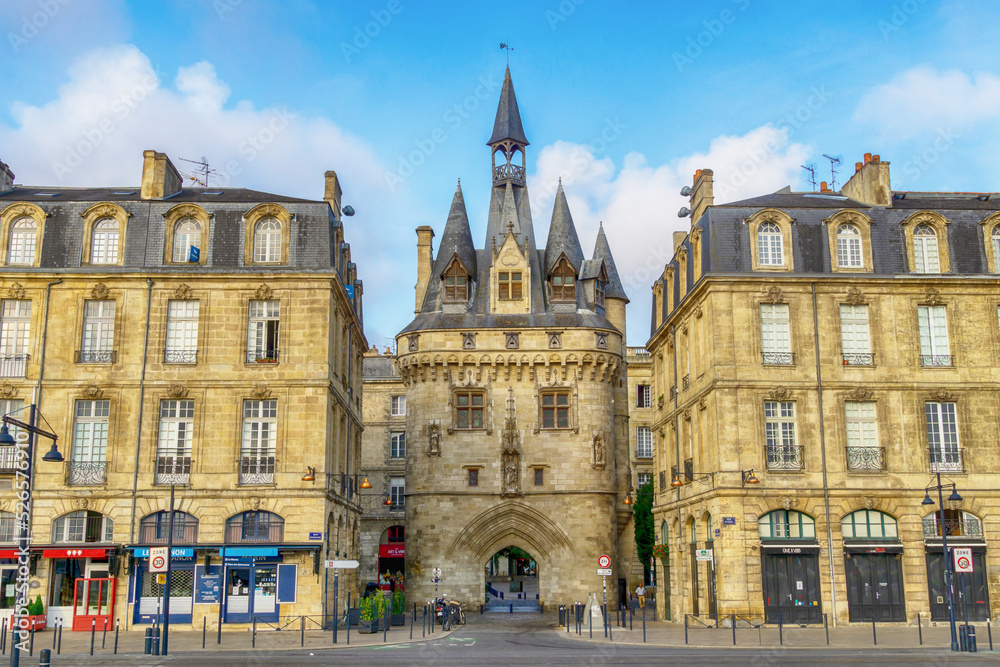 Porte Cailhau gate of Bordeaux, France Stock Photo | Adobe Stock