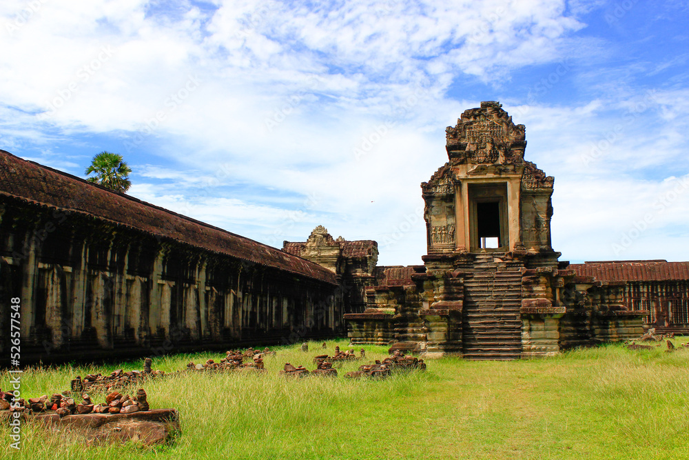 Сourtyard in Angkor Wat. Siem Reap, Cambodia	

