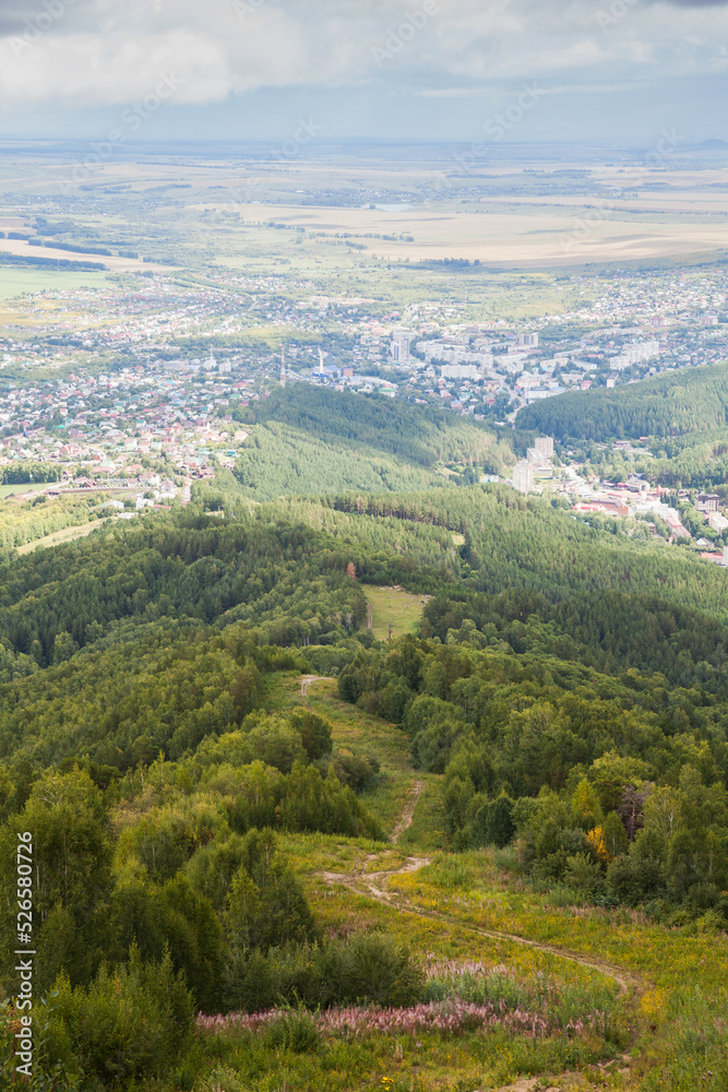 Belokurikha. The view of the city from the Mount Tserkovka