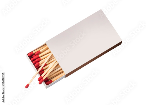 Box of matches, isolated