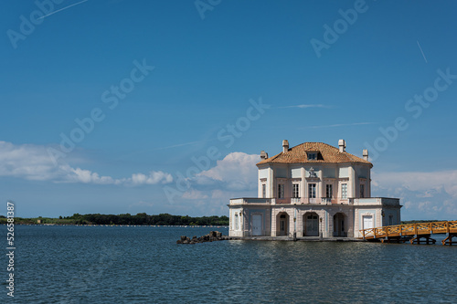 Casina Vanvitelliana. Luxurious Italian villa in the baroque style. House on the water.