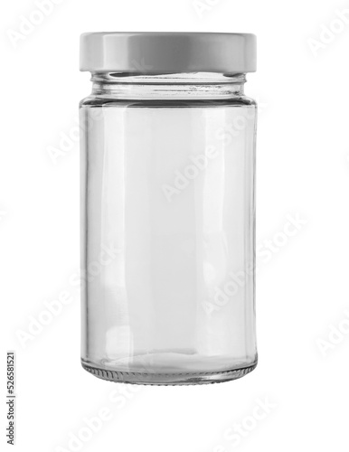 glass jar isolated