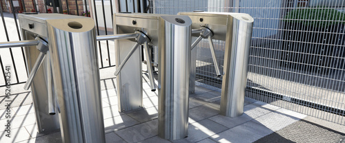 the turnstile passage border crossing point is closed