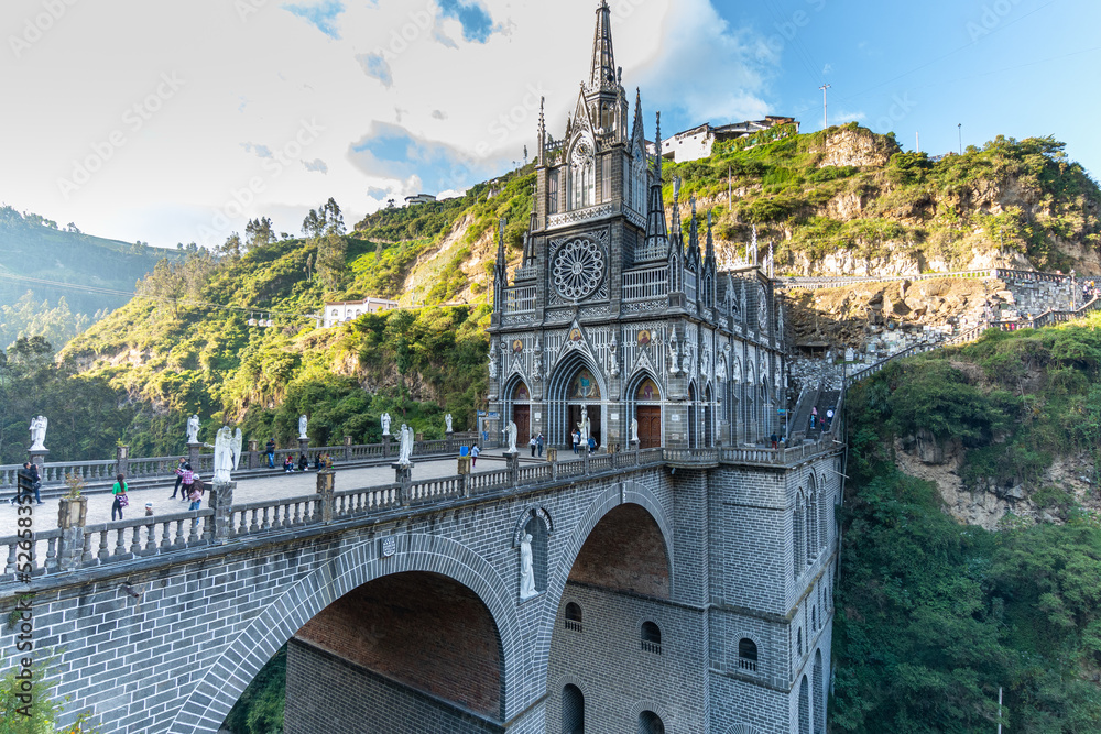 views of las lajas sanctuary, colombia