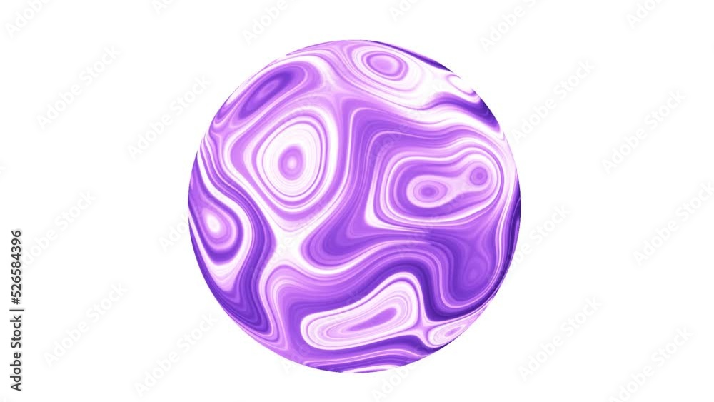 Sphere of purple ink or marble texture on white background, motion, watercolor background, simple animation, 3d rendered, computer generated Sphere of purple ink or marble texture on white background, motion, watercolor background, simple animation, 3d rendered, computer generated