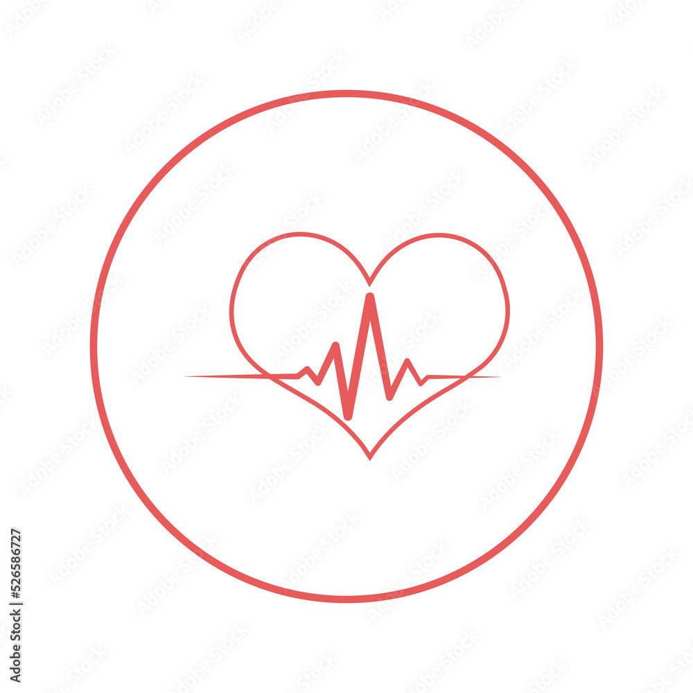 Medical patient heart ecg icon | Circle version icon | Medical patient heart ecg icon | Circle version icon |
