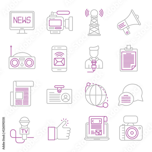 News icons set