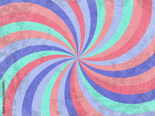 Retro swirl background. Grunge texture. Vector illustration