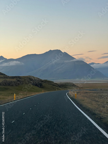 Mountains and roads of Iceland