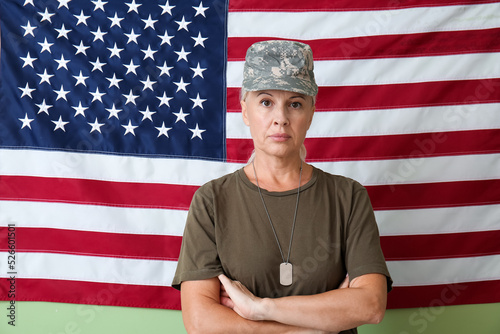 Mature female soldier again...