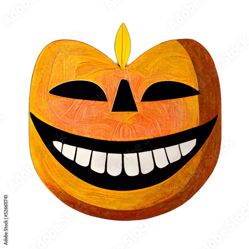 Vintage Halloween Pumpkin Face 
