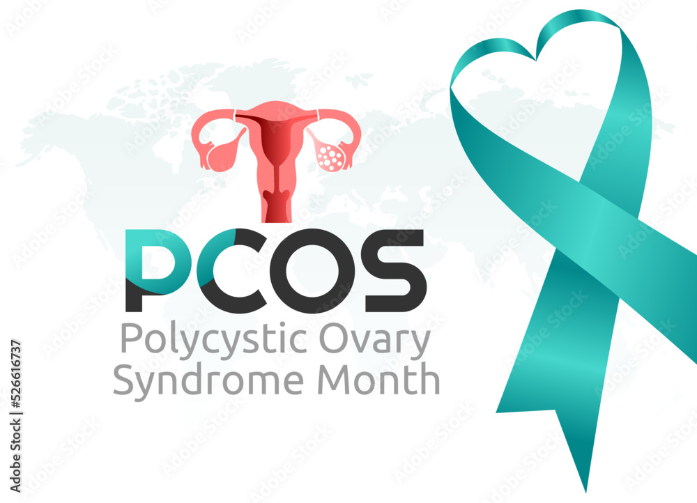 vector graphic of polycystic Ovarian Syndrome Month good for polycystic ...