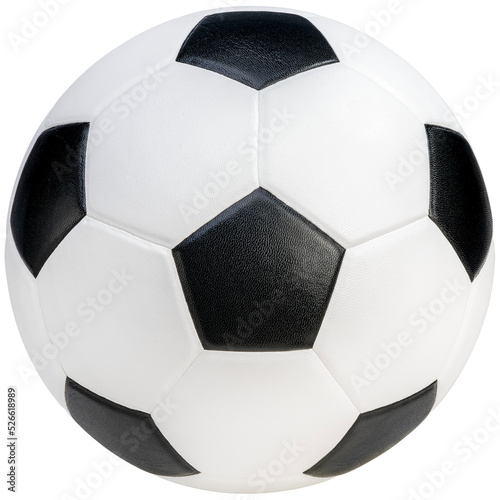 Soccer ball isolated on white background, Football ball sports equipment on white With png file.