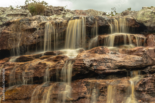 waterfall in the town of Mucuge  State of Bahia  Brazil