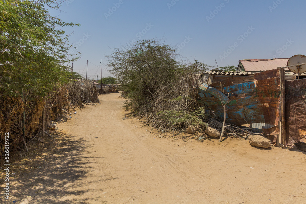 Obraz premium View of a street in Berbera, Somaliland