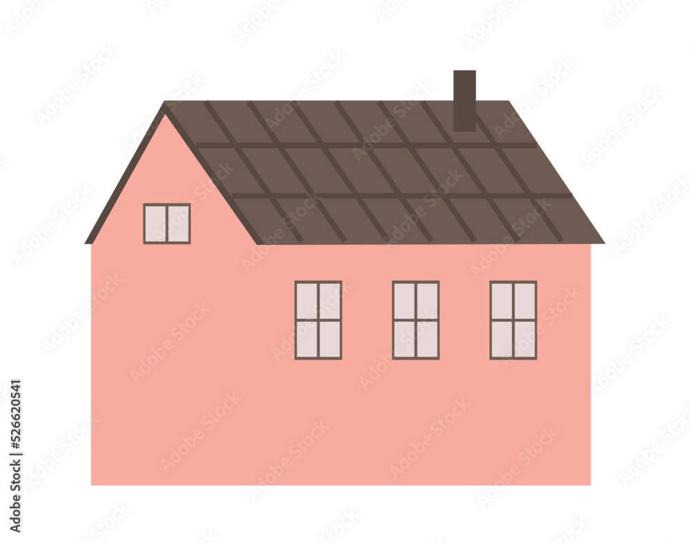 Pink house icon Pink house icon