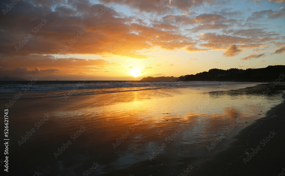Sunrise on Waipu Beach - New Zealand