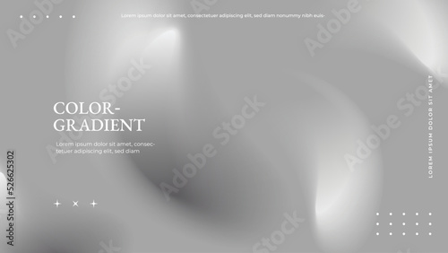 Monochrome blurred background for wallpaper. White gray abstract background. Holographic gradient color