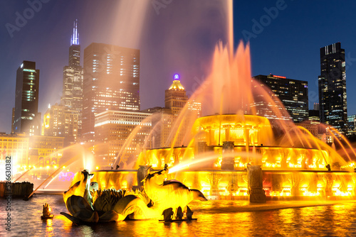 Obraz na płótnie Buckingham Fountain in Chicago