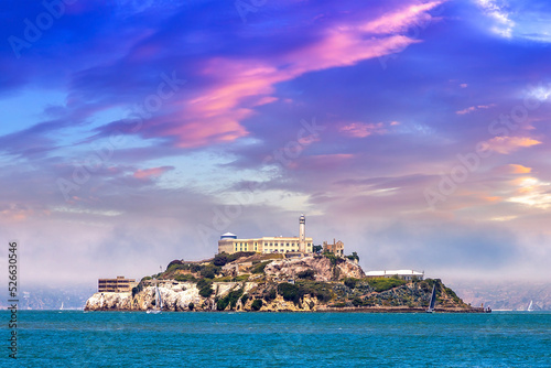 Schilderij op canvas Alcatraz prison Island in San Francisco