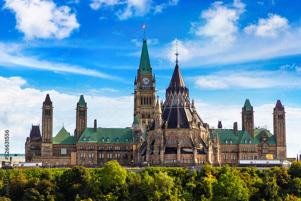 Naklejka premium Canadian Parliament in Ottawa