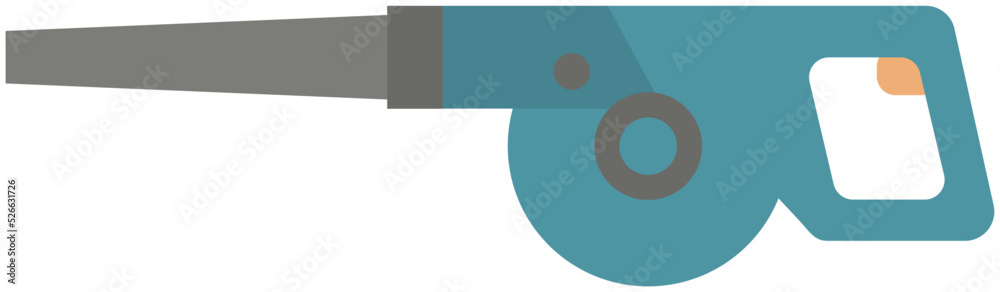 Illustration of blower vacuum in flat design Illustration of blower vacuum in flat design