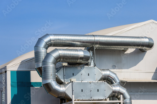 Ventilation system pipes for the hospitals and industrial buildings