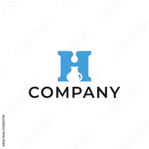 This logo is a logo combination of the letter H, water, and jug which has a simple, minimalist, modern style. suitable for any industry.